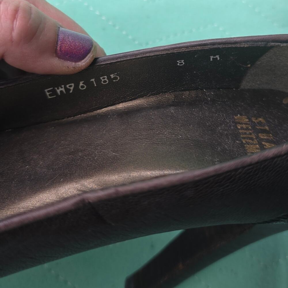 Stuart Weitzman black patchwork leather pumps hee… - image 7